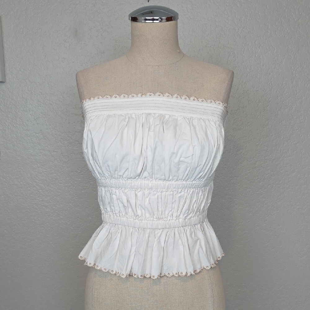 Tularosa Off White Strapless Tube Top XS